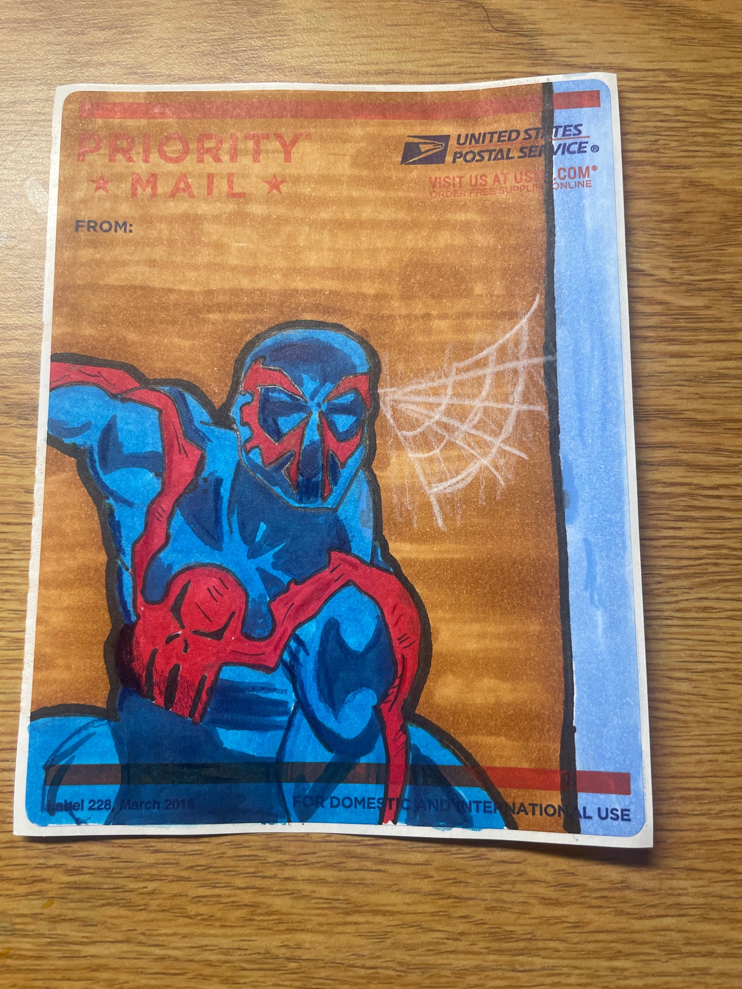 Spiderman 2099 (Label 228 sticker)